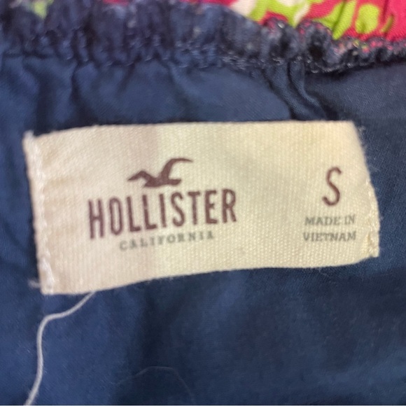 Hollister Skirt SZ S Navy Blue Summer Floral Mini Boho Cotton - Picture 7 of 15